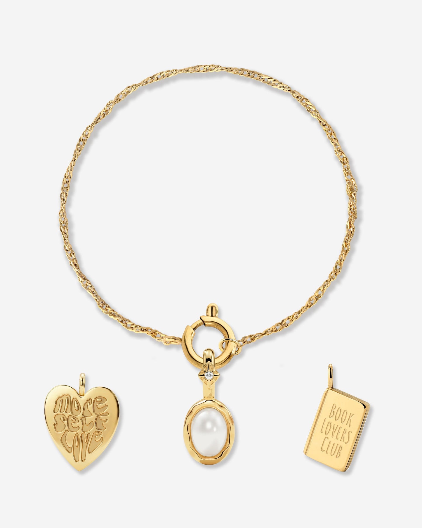 Singapore Chain Charm Bracciale Set