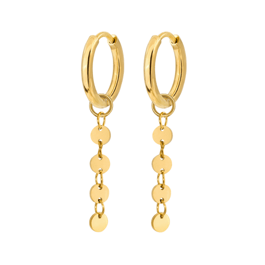 Round and Round Hoops Small Oro