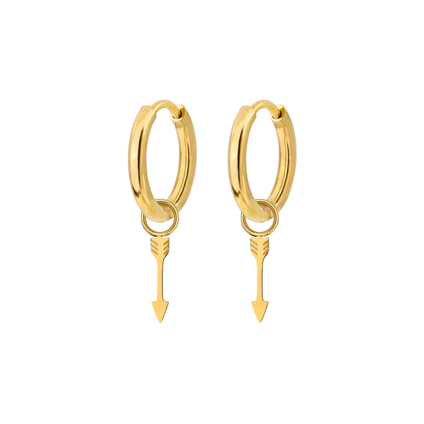 Cupid Arrow Hoopies Oro