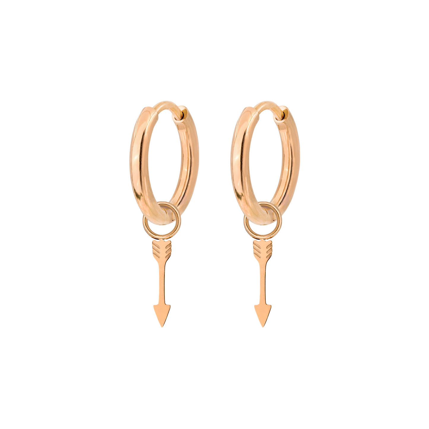 Cupid Arrow Hoopies Oro Rosa