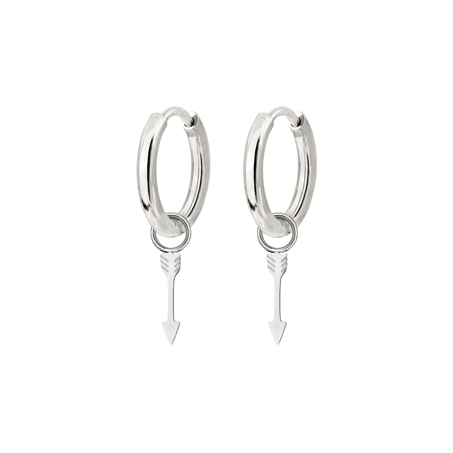 Cupid Arrow Hoopies Argento