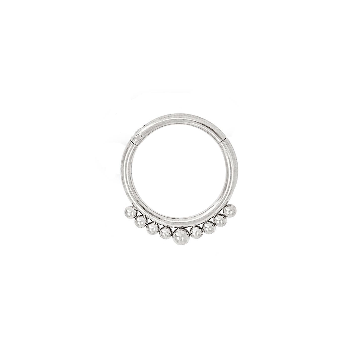 Boho Click Piercing Argento