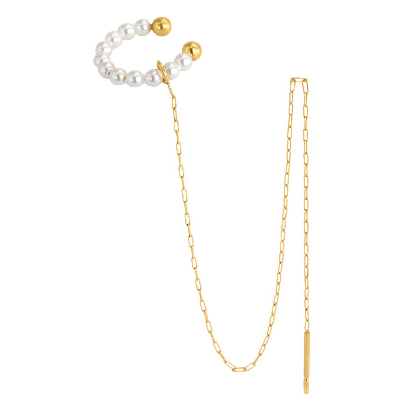 Krissis Special Pearl Ear Cuff Oro