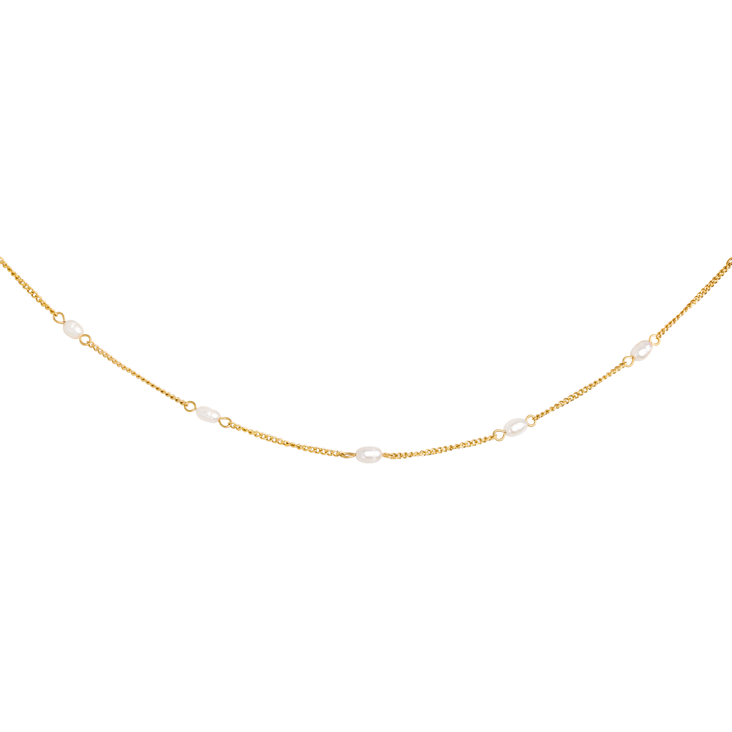 Pearl after Pearl Choker Oro