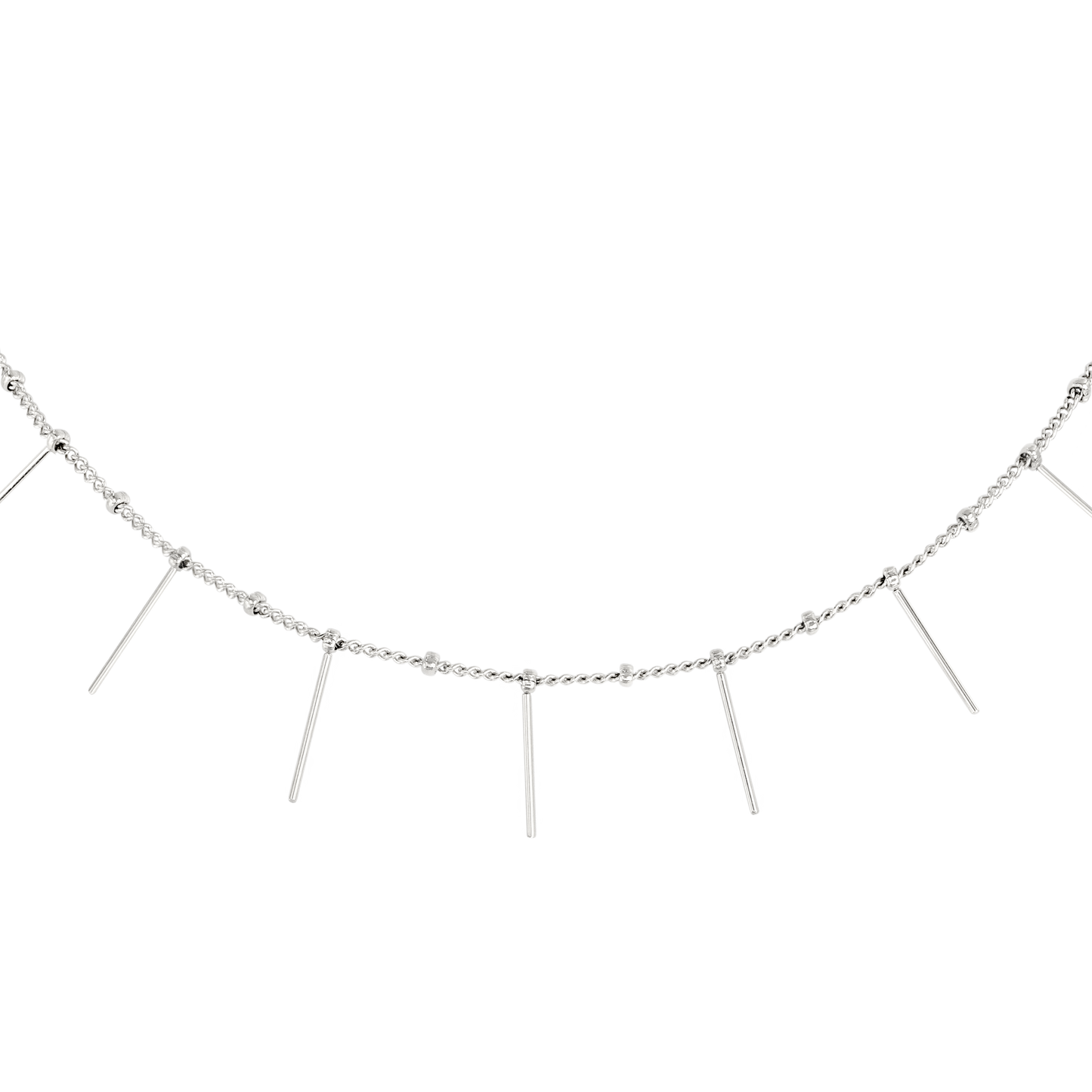 Sea Urchin Choker Argento