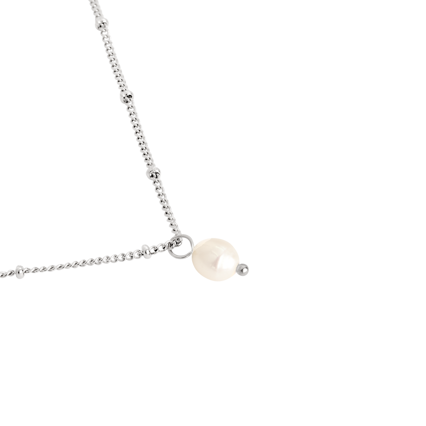 Baby Pearl Collana Argento