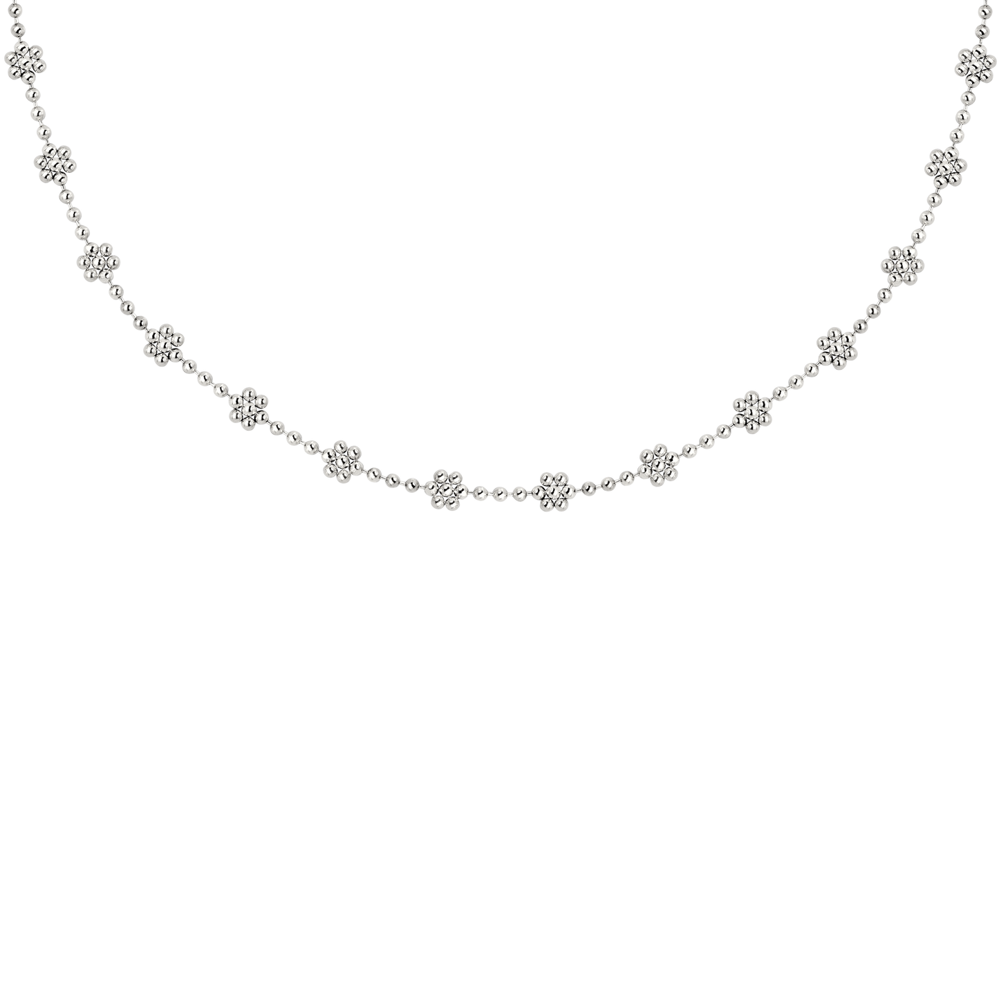 Blooming Choker Argento
