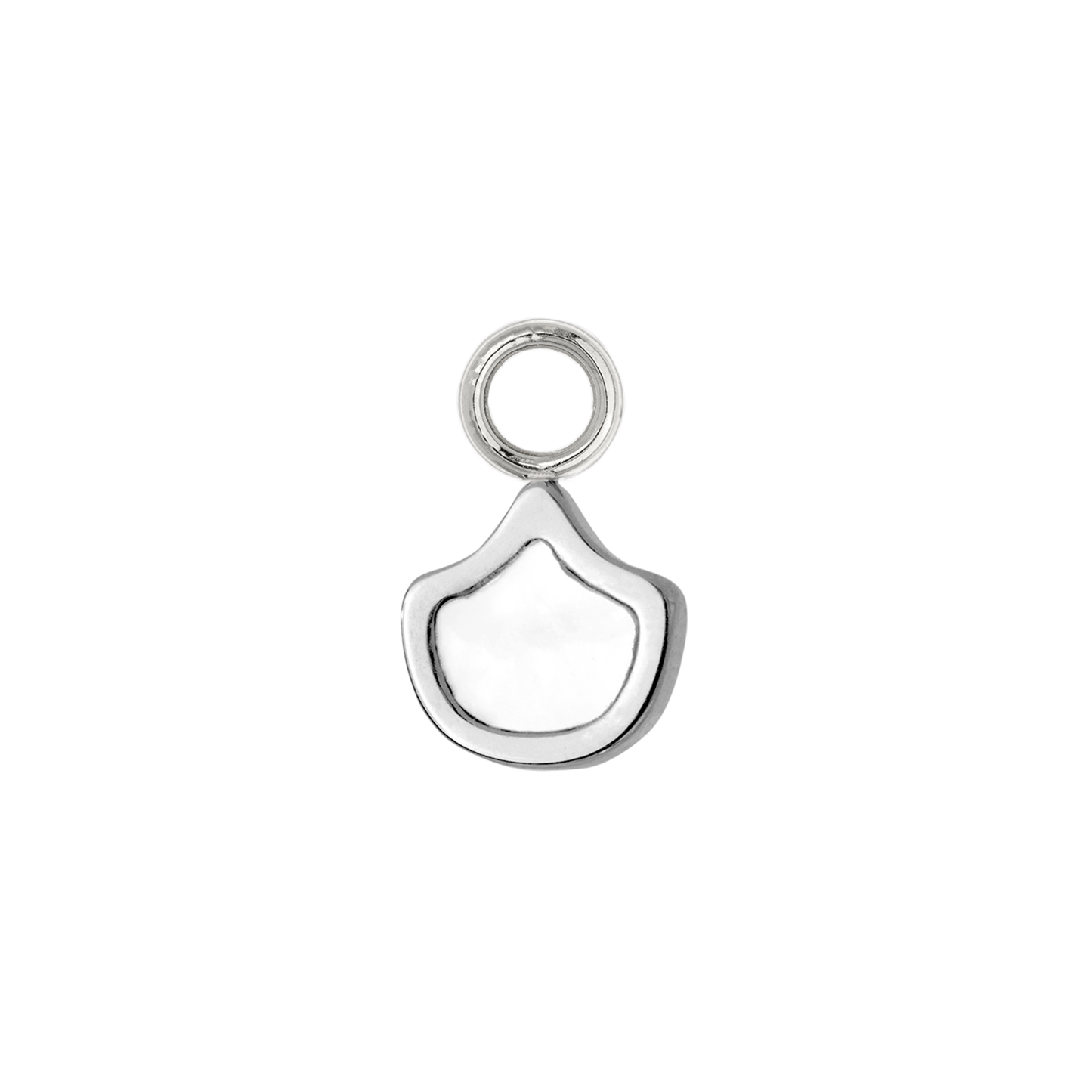 Fish Scale Oval Hoop Set Small Argento