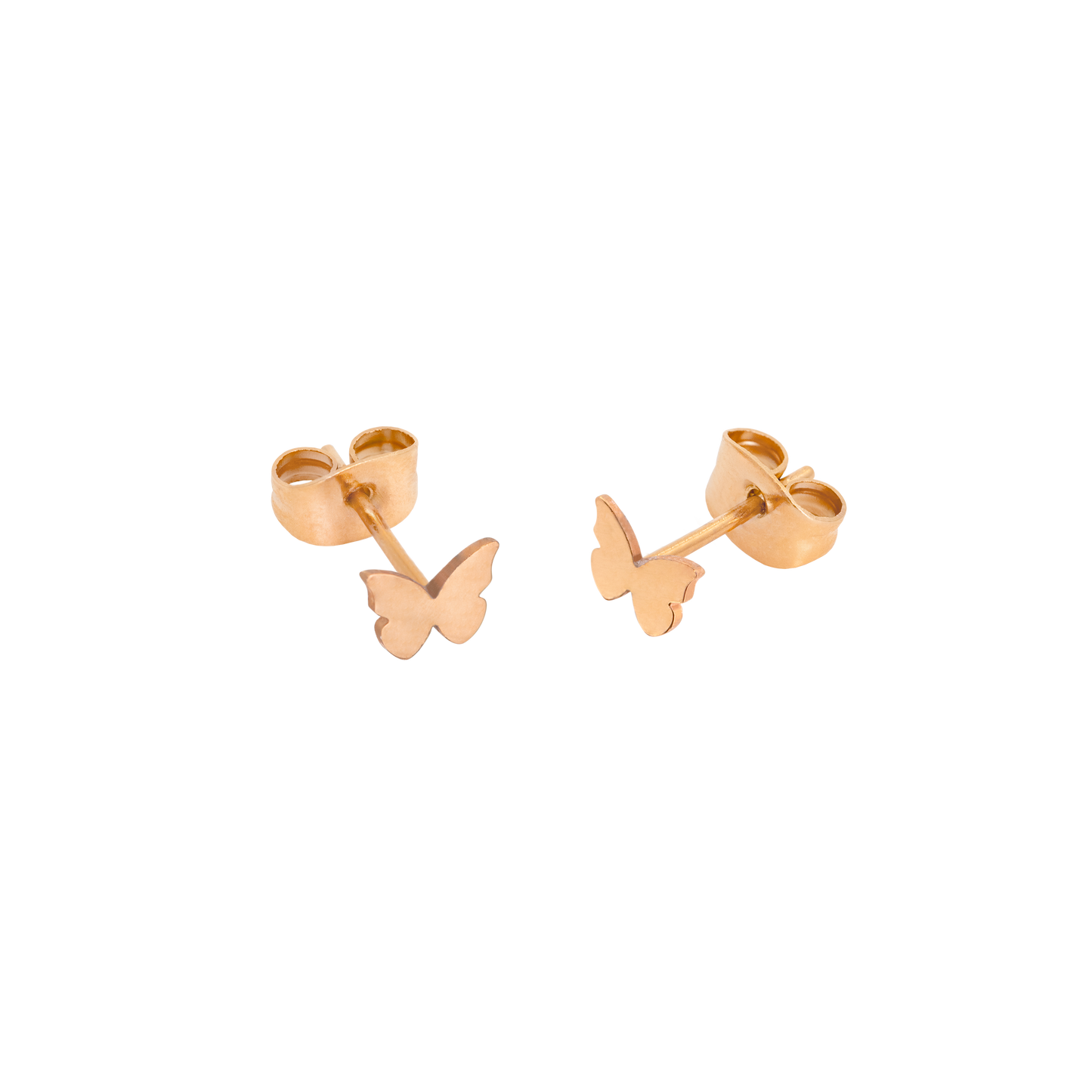 Flutterby Studs Oro Rosa