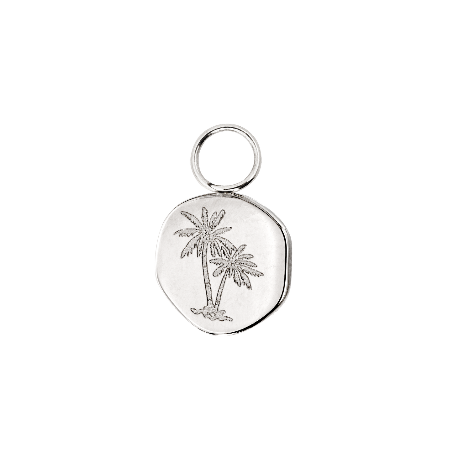 Palmera Coin Oval Twisted Hoop Set Baby Argento
