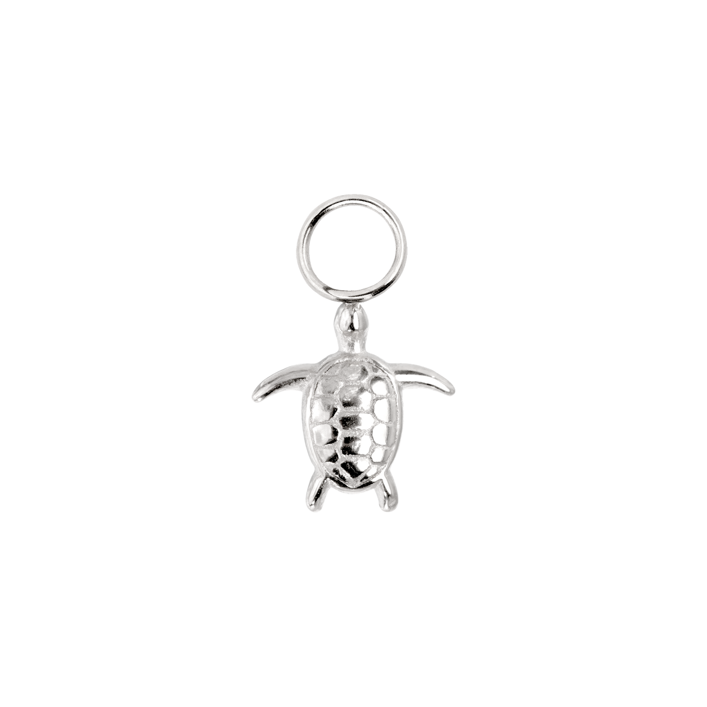 Sea Turtle Twisted Hoop Set Small Argento