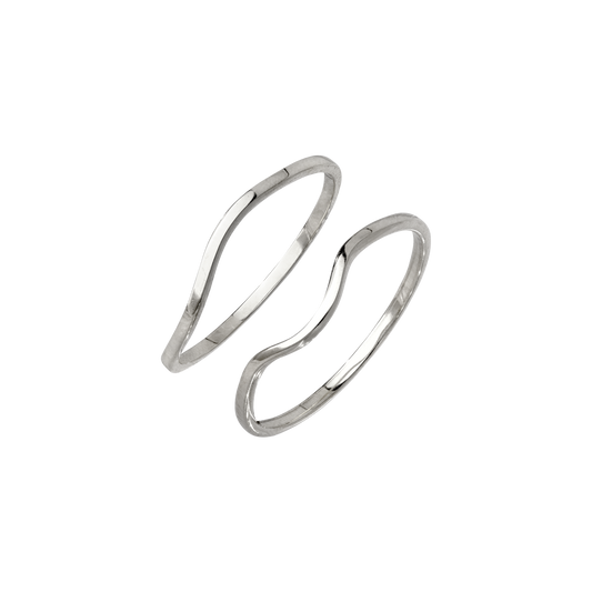 Skinny Dip Anello Duo Argento