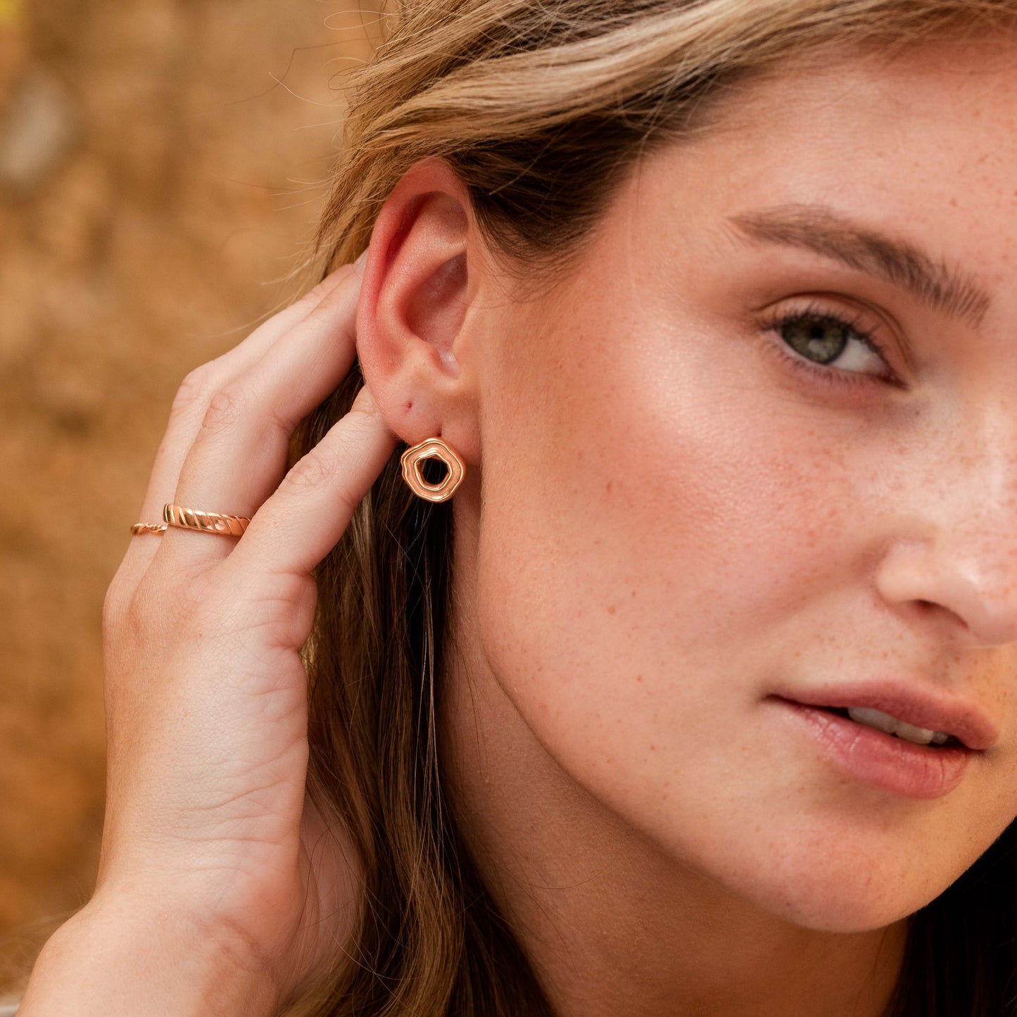 Coastal Charm Orecchini Oro Rosa