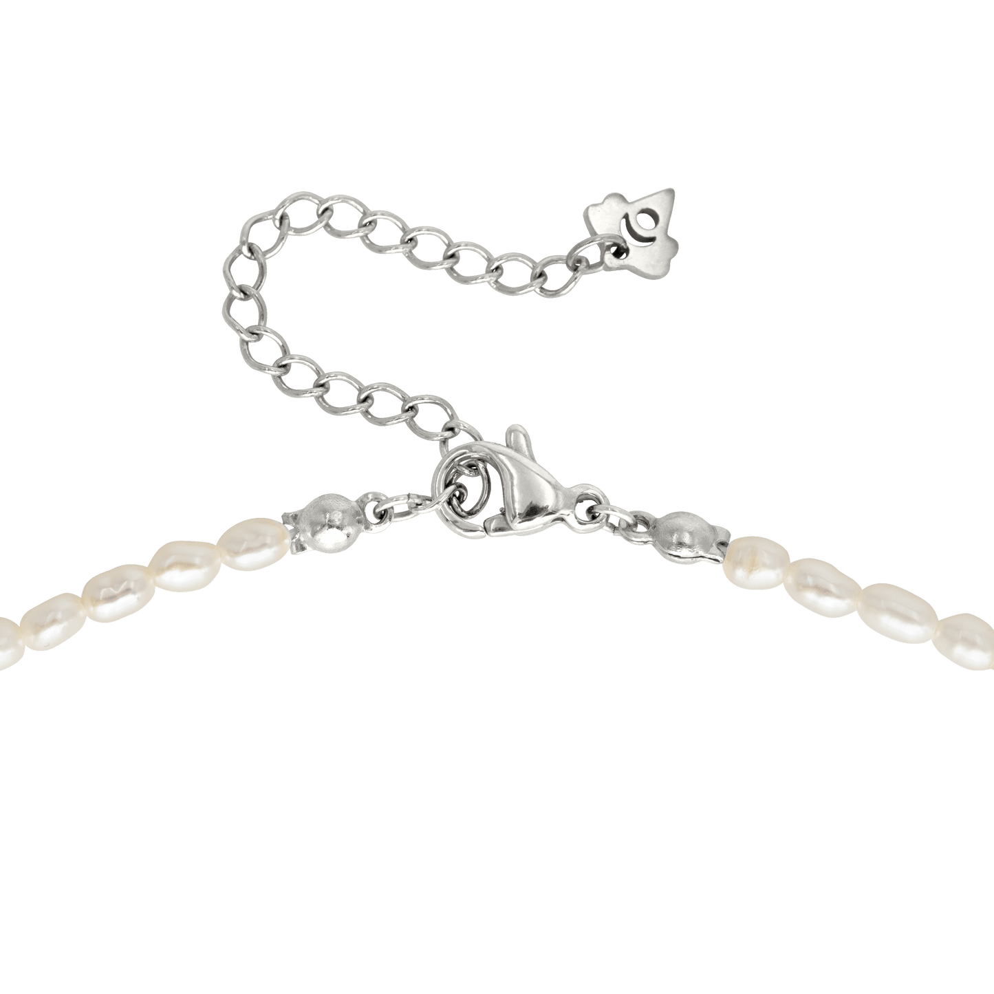 Perlita Choker Argento
