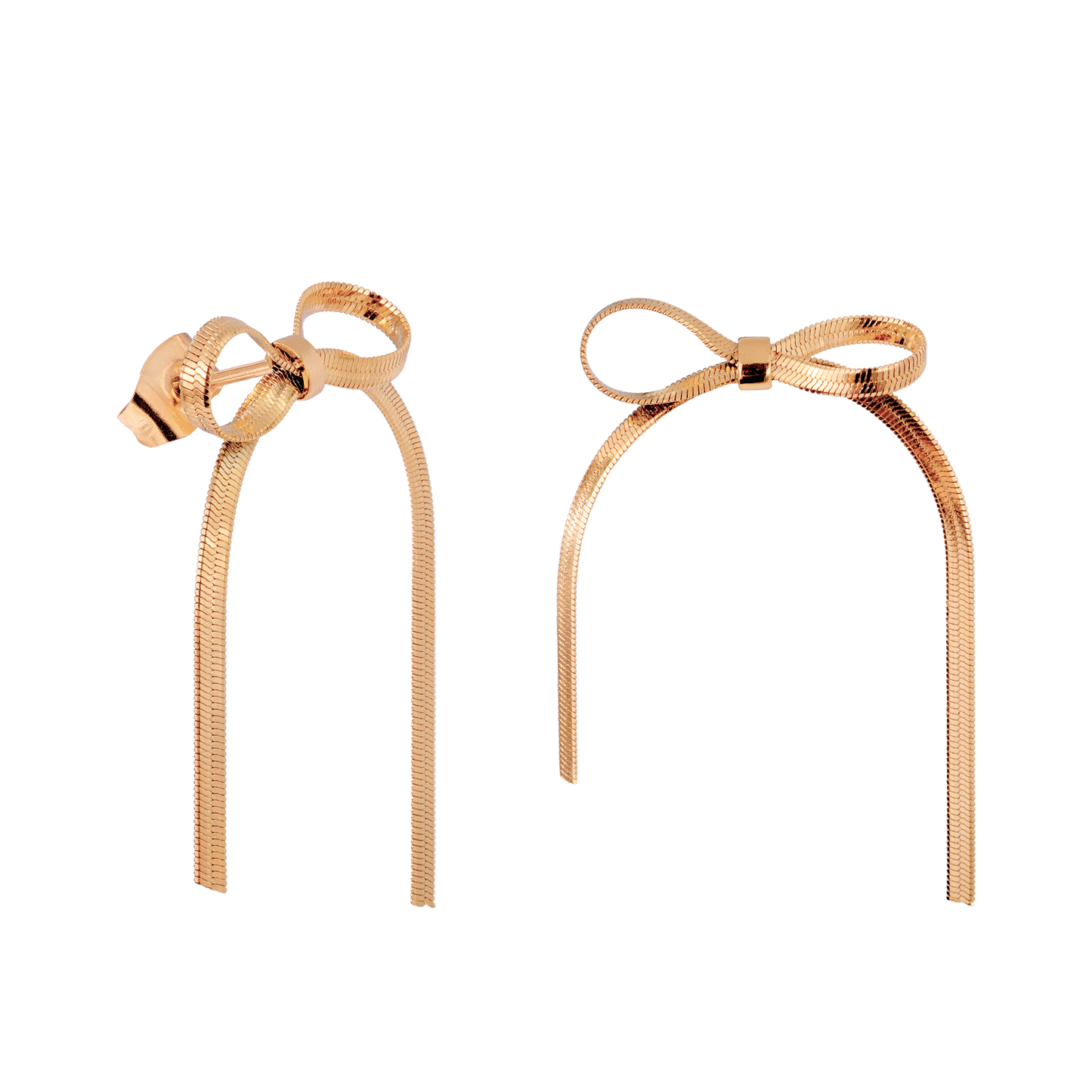 Sweet Bow Orecchini Oro Rosa
