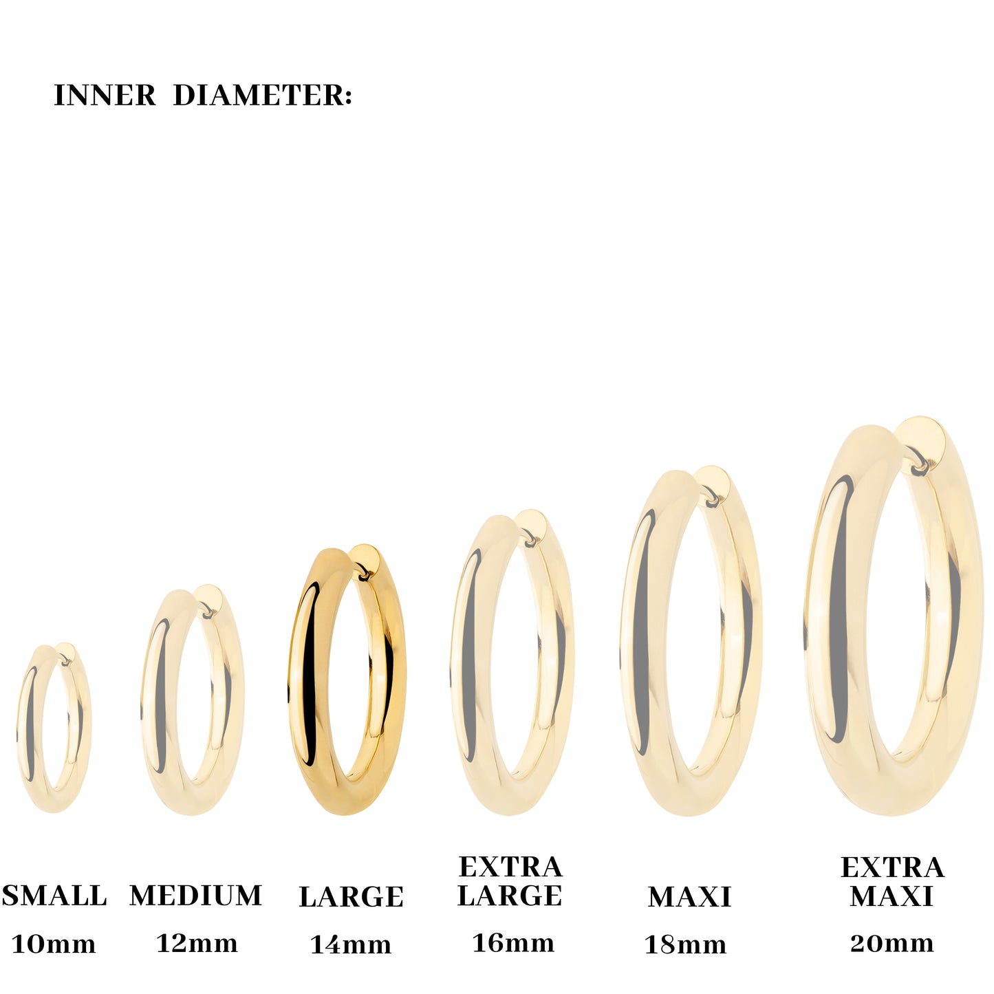 Chunky Hoopies Large Oro