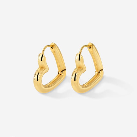 Phat Heart Hoops Large Oro