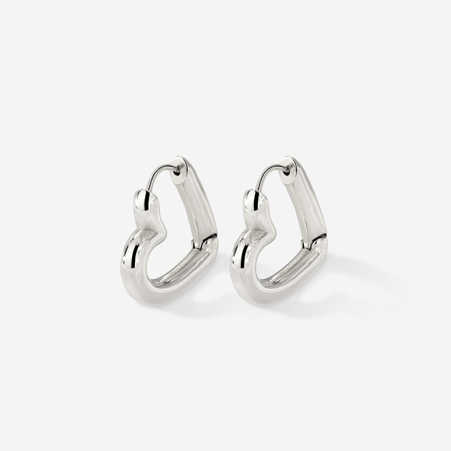 Phat Heart Hoops Small Argento