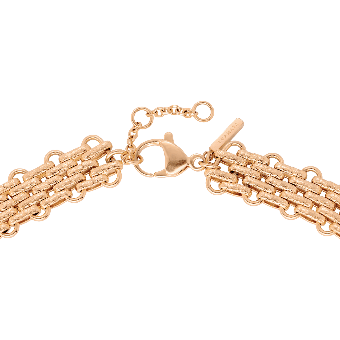 Bold Mesh Collana Oro Rosa