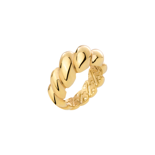 Bold Twist Anello Oro