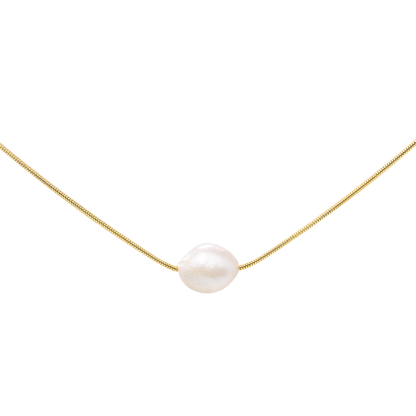 Minimalist Pearl Collana Oro