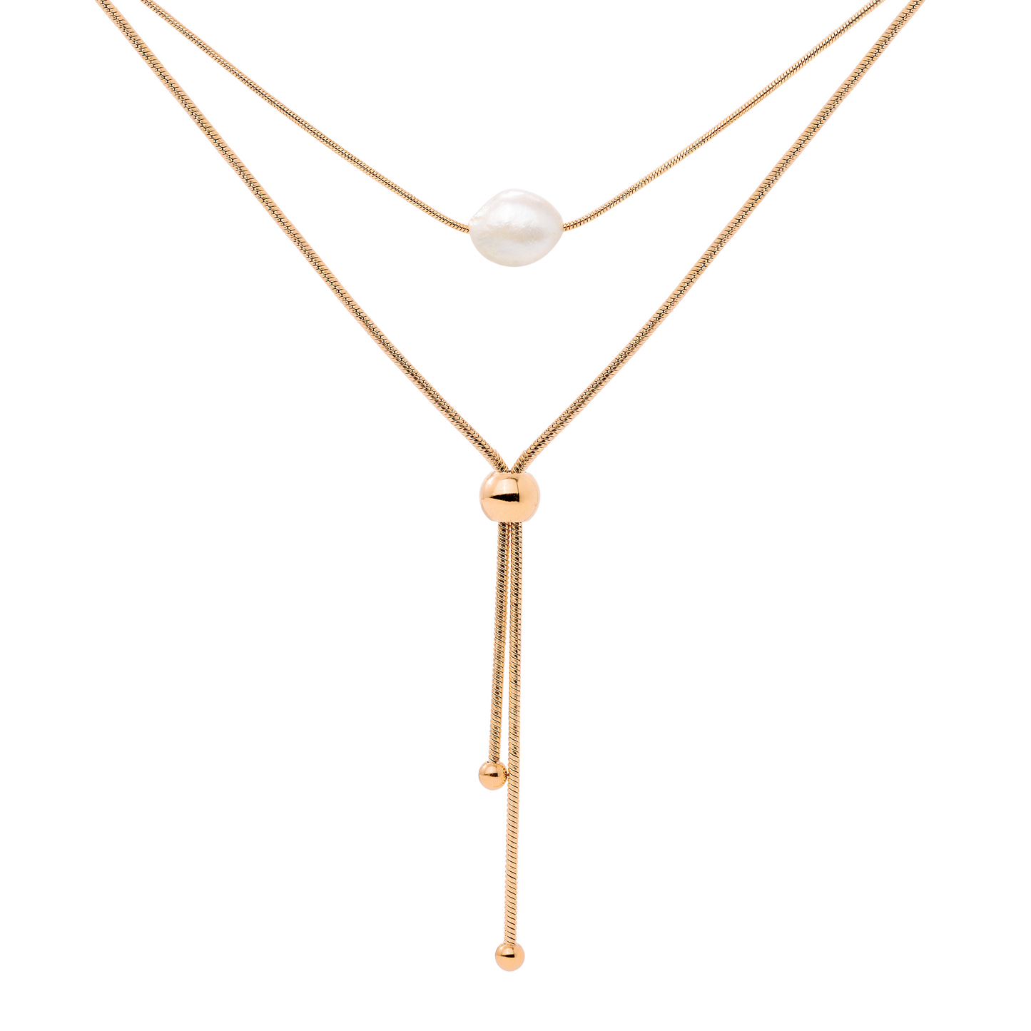 Minimalistic Elegance Necklace Bundle Oro Rosa