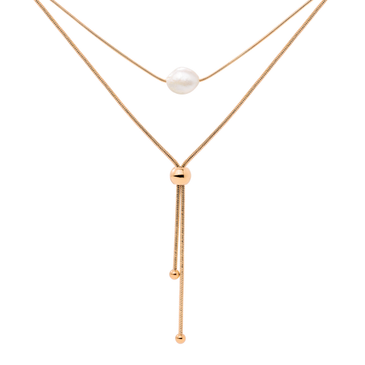 Minimalistic Elegance Necklace Bundle Oro Rosa