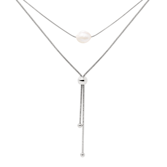 Minimalistic Elegance Necklace Bundle Argento