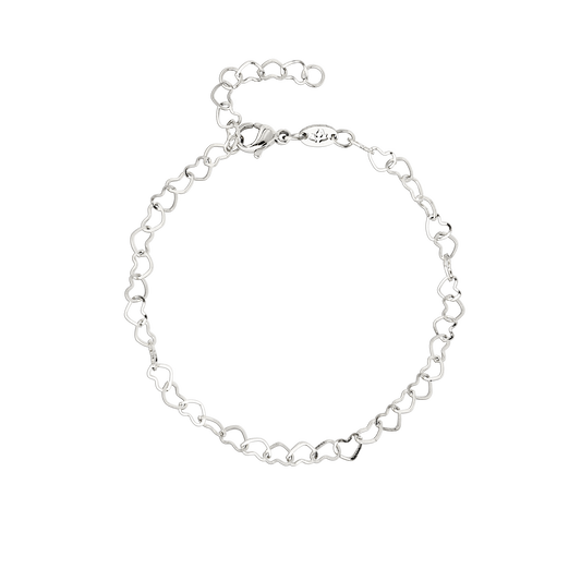 Heart after Heart Bracciale Argento