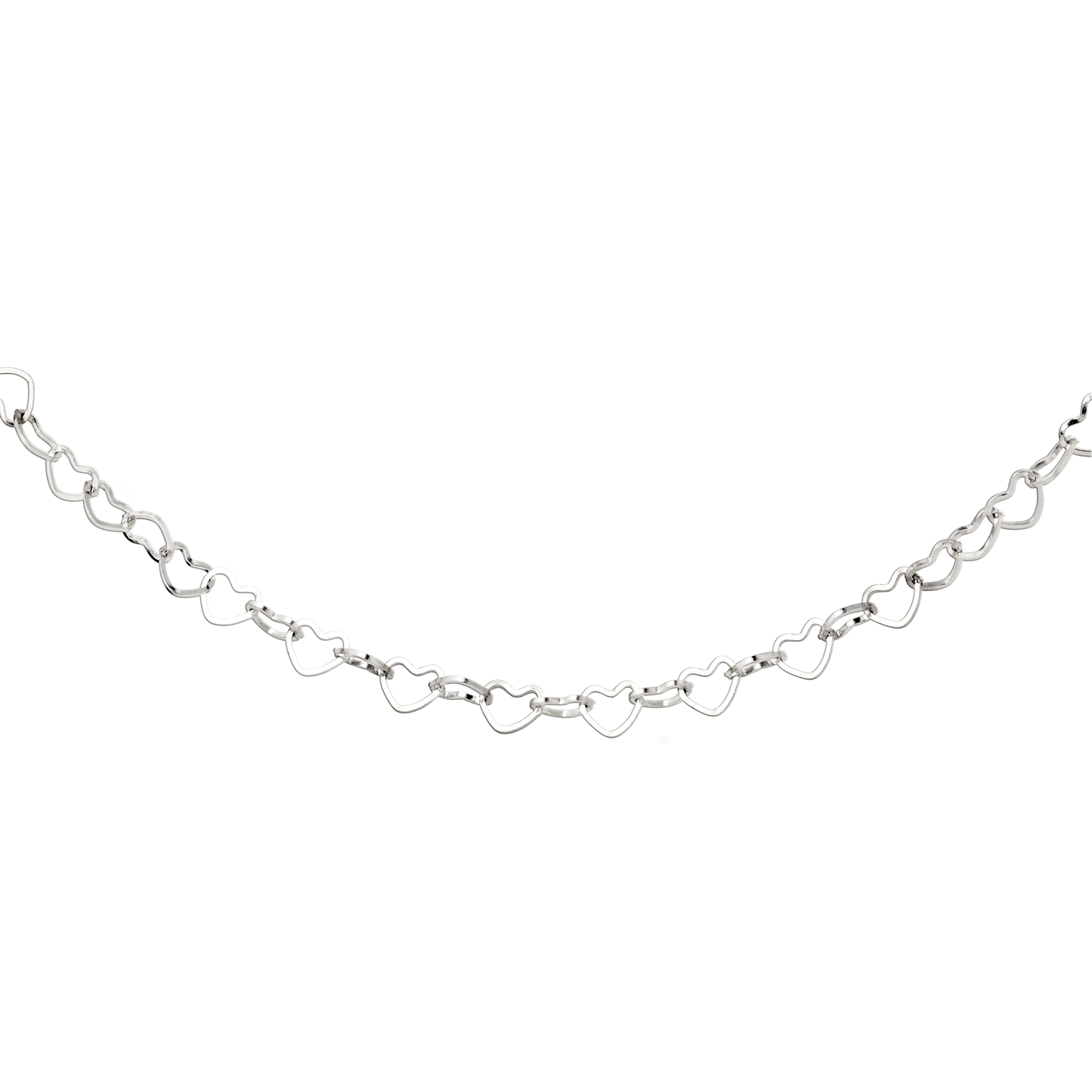 Heart after Heart Collana Argento