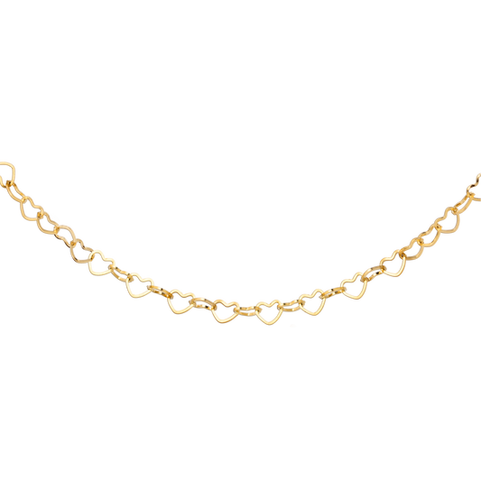 Heart after Heart Collana Oro