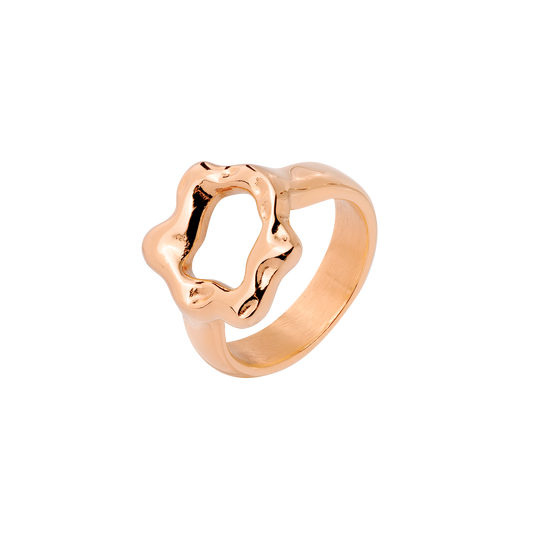 Melting Donut Anello Oro Rosa