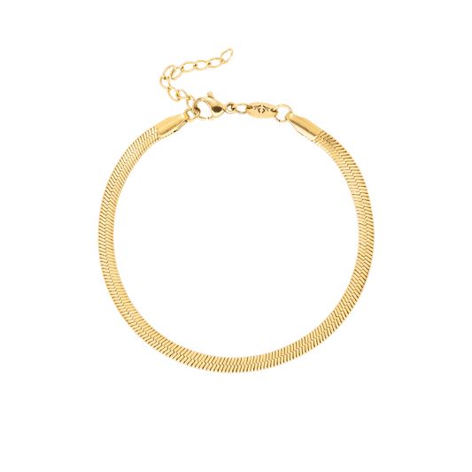 Slim Herringbone Bracciale Oro