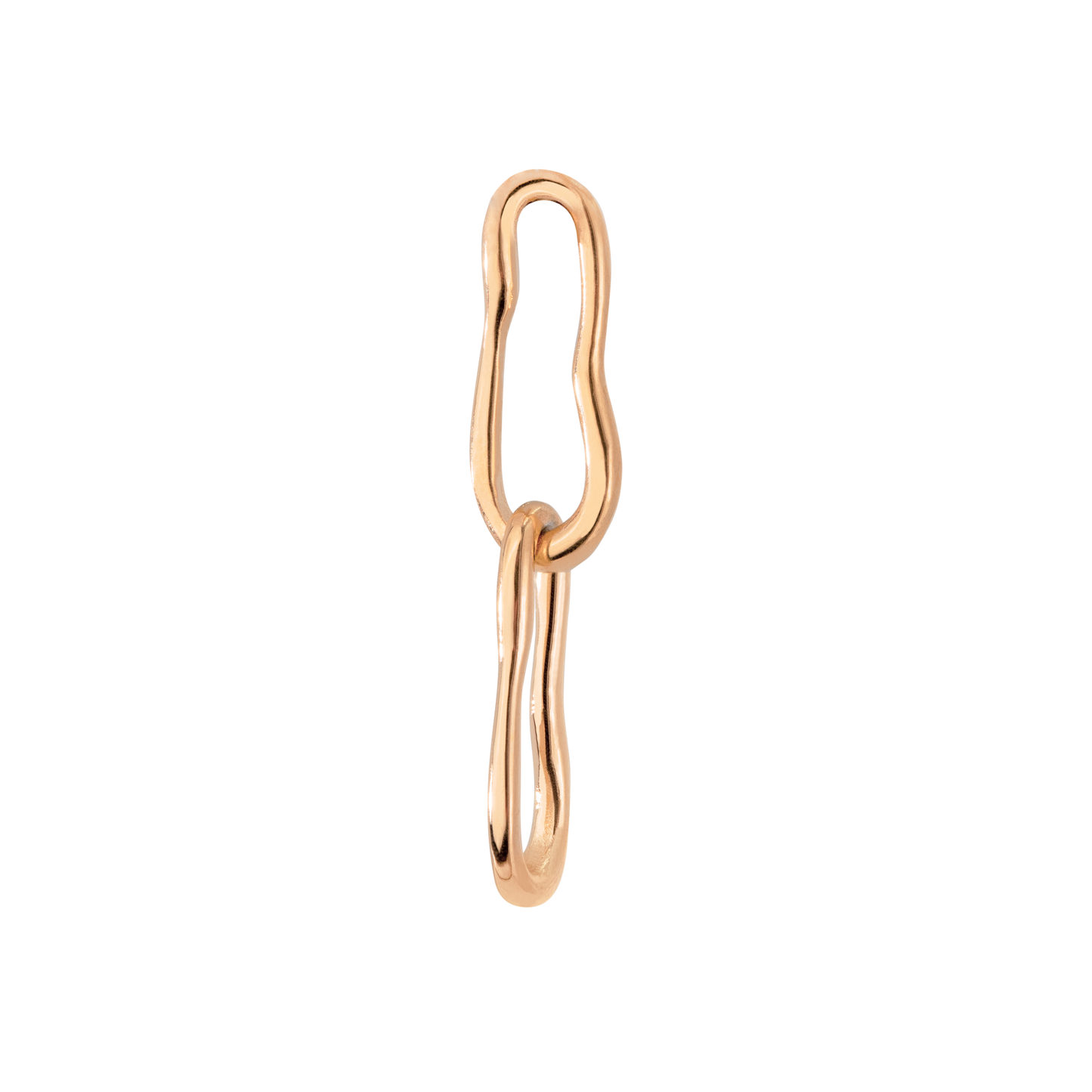 Blending Duo Oval Hoop Set Baby Oro Rosa