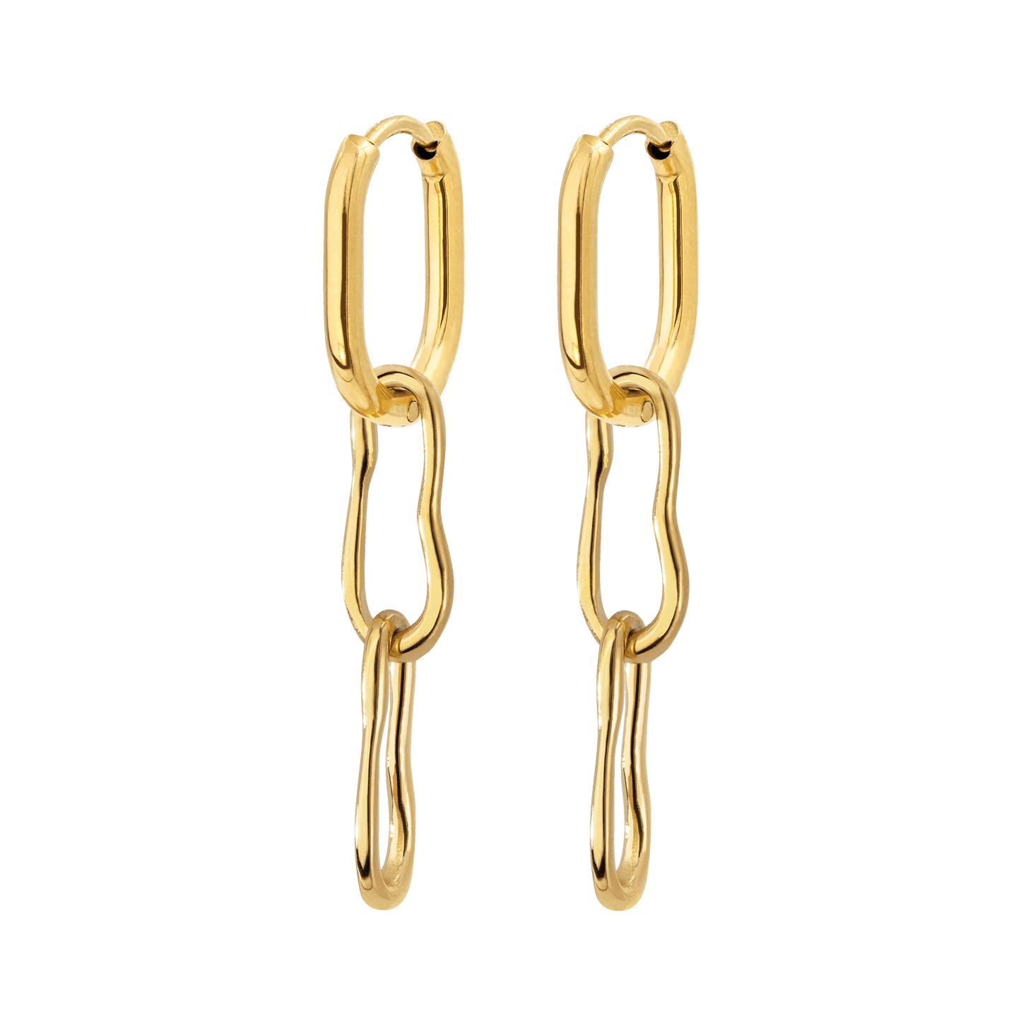 Blending Duo Oval Hoop Set Baby Oro