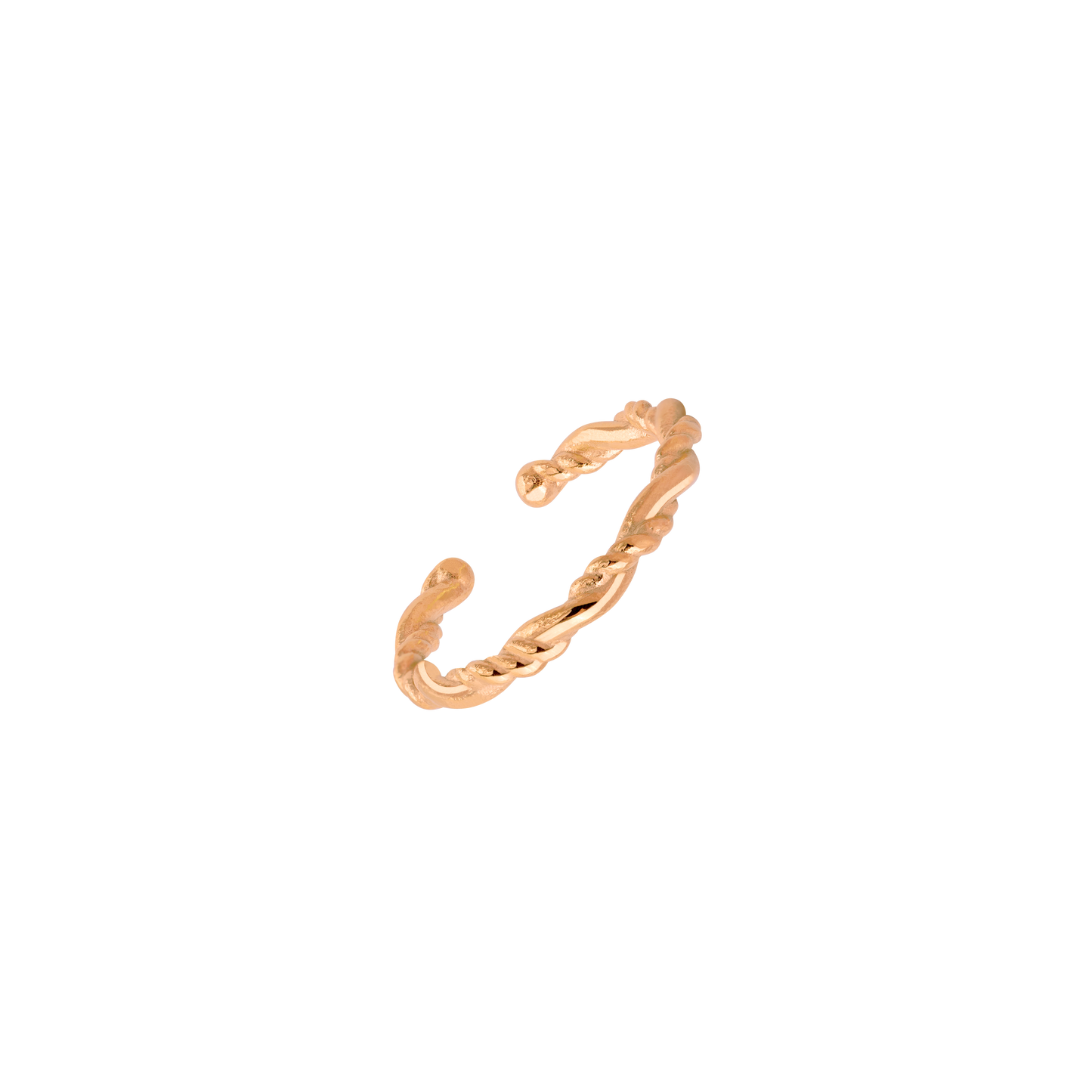 Anello da piede Curly Twist Oro Rosa