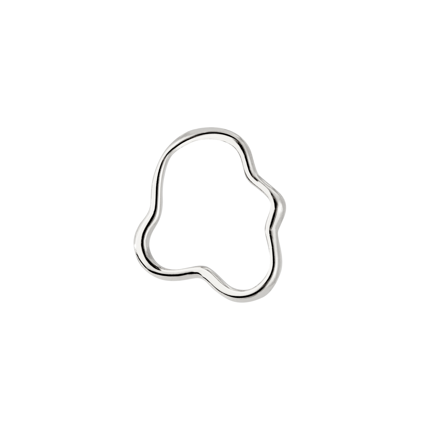 Forming Fluids Oval Hoop Set Baby Argento