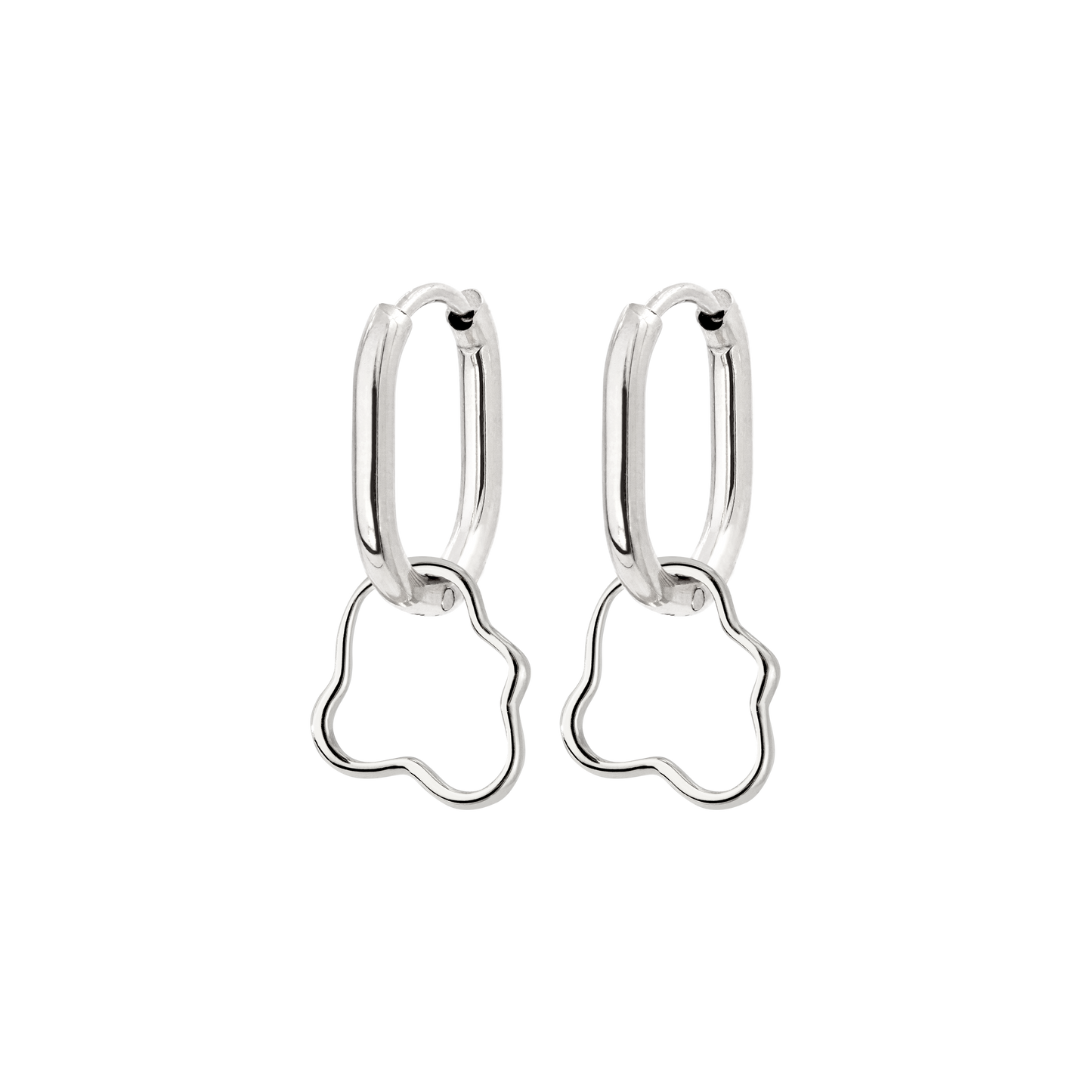 Forming Fluids Oval Hoop Set Baby Argento