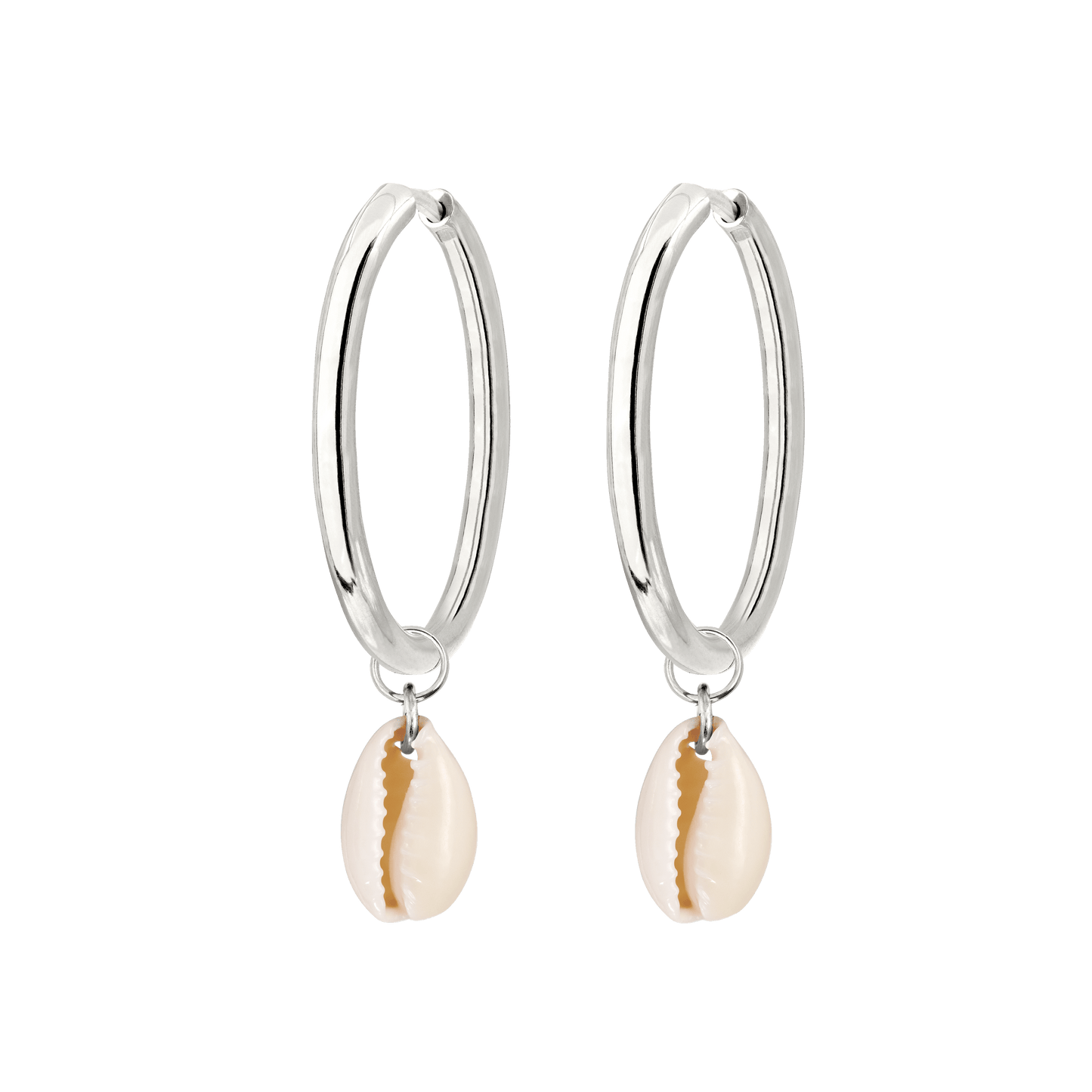 Ocean Whisper Sierra Hoop Set Large Argento