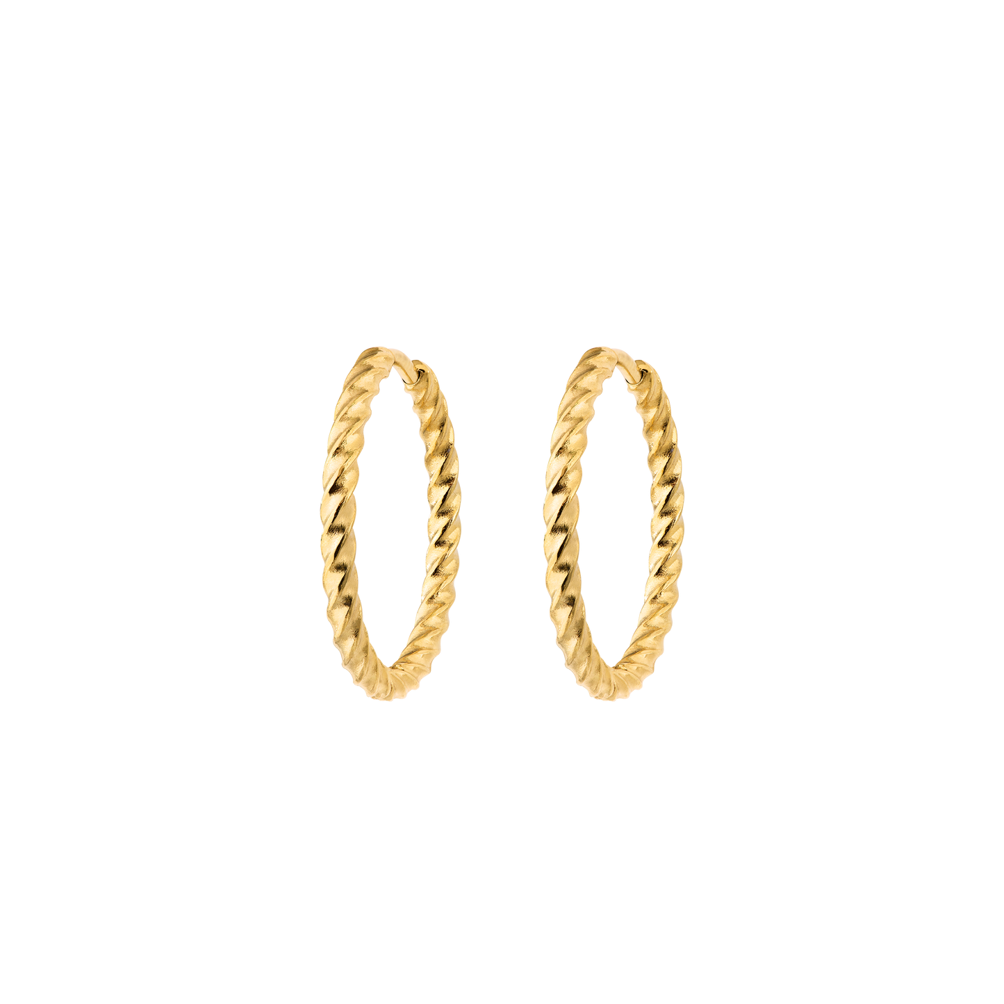 Twisted Hoops Medium Oro