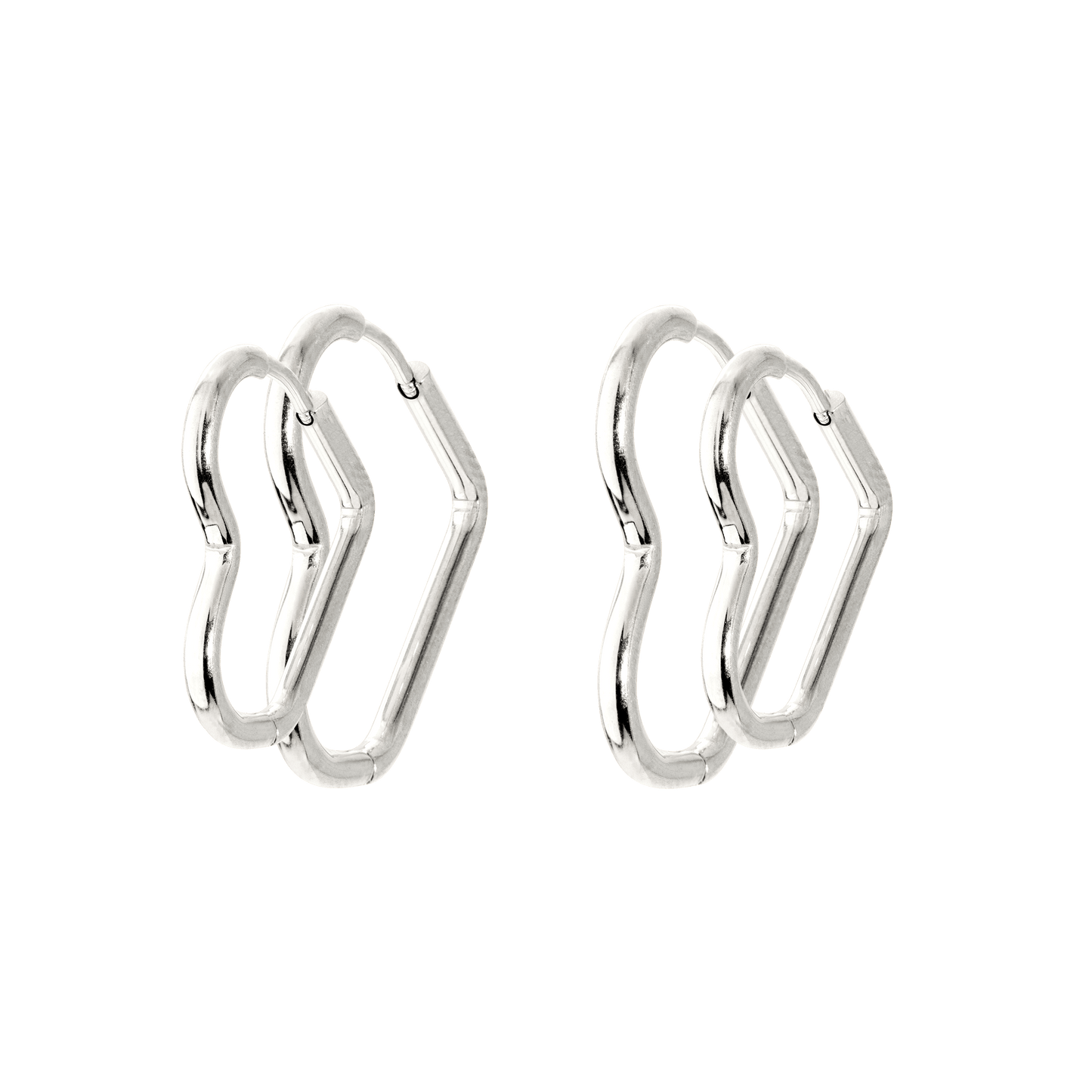 Heartily Hoop Set Argento