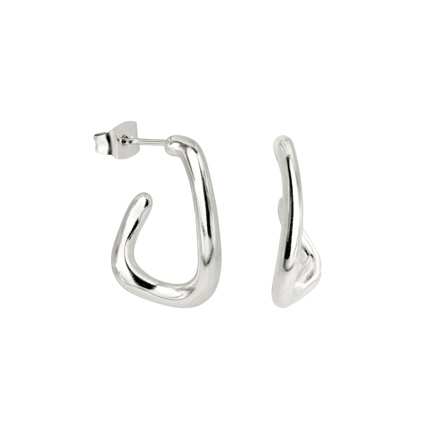 Sisterhood Bond Hoops Argento