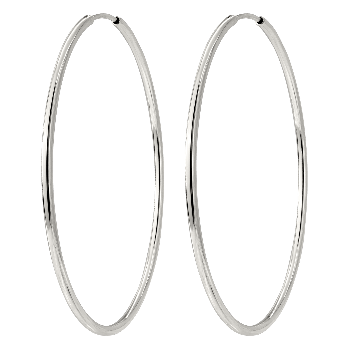 Super Maxi Hoops Argento