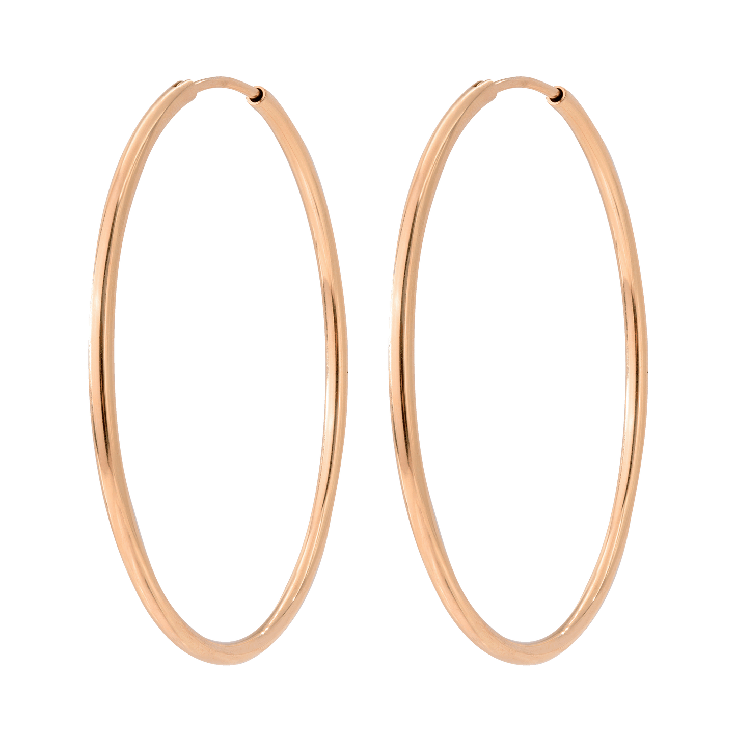 Extra Maxi Hoops Oro Rosa