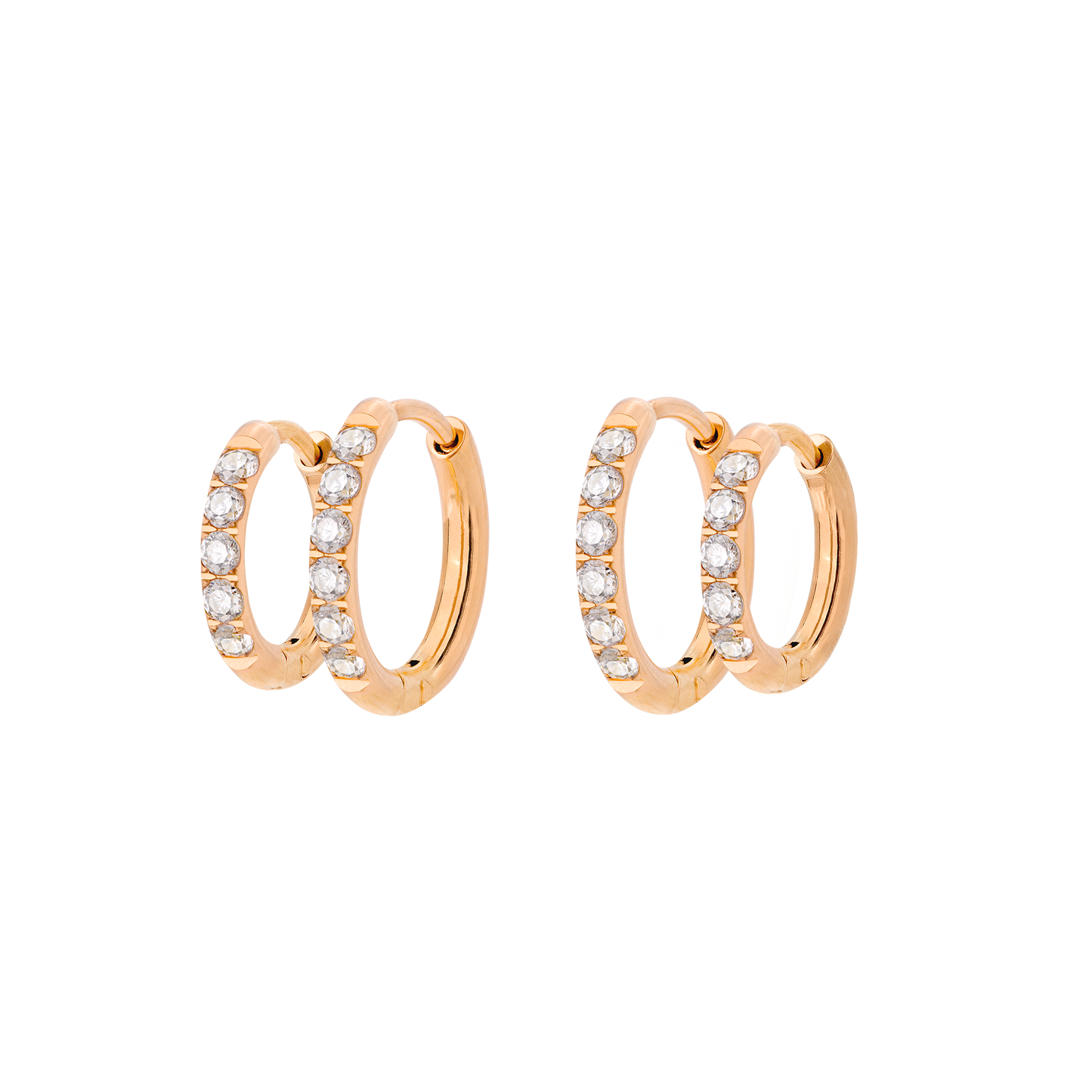 Glimmer Hoop Bundle Oro Rosa