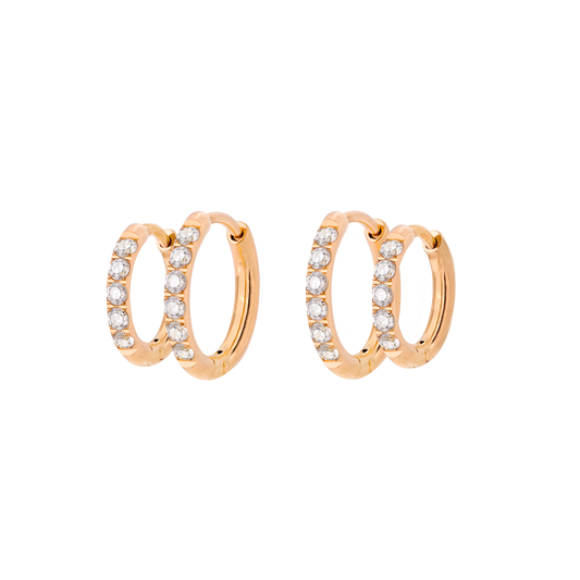 Glimmer Hoop Bundle Oro Rosa