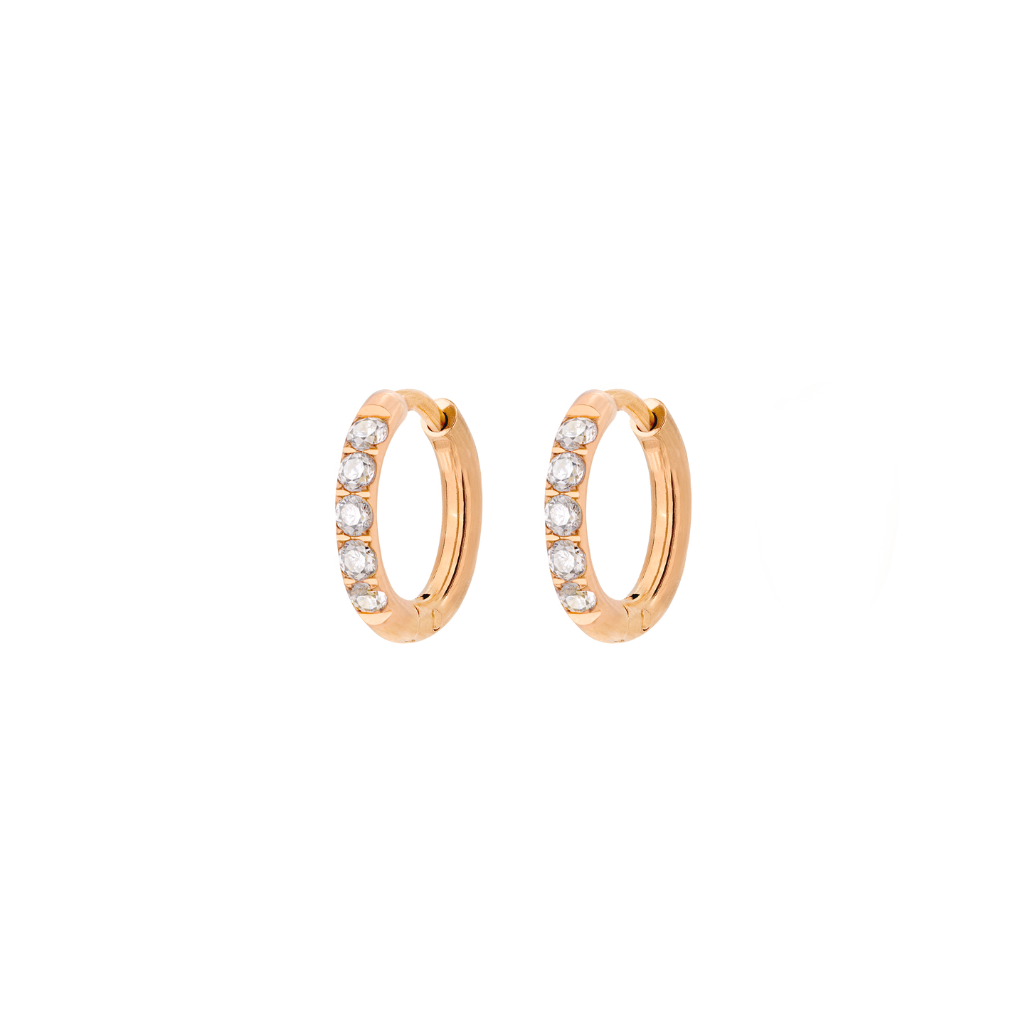 Glimmer Hoops Baby Oro Rosa