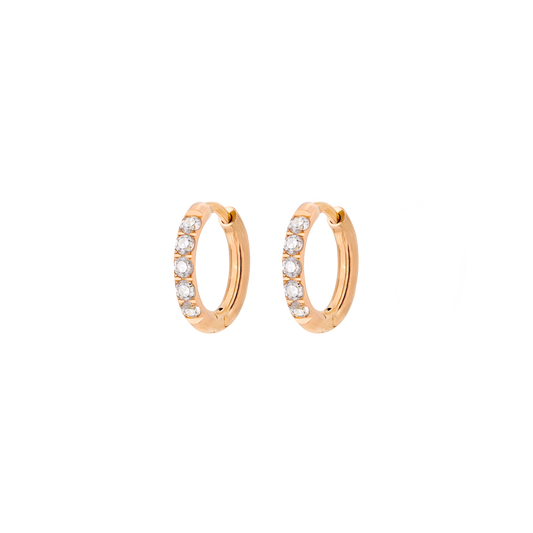 Glimmer Hoops Baby Oro Rosa