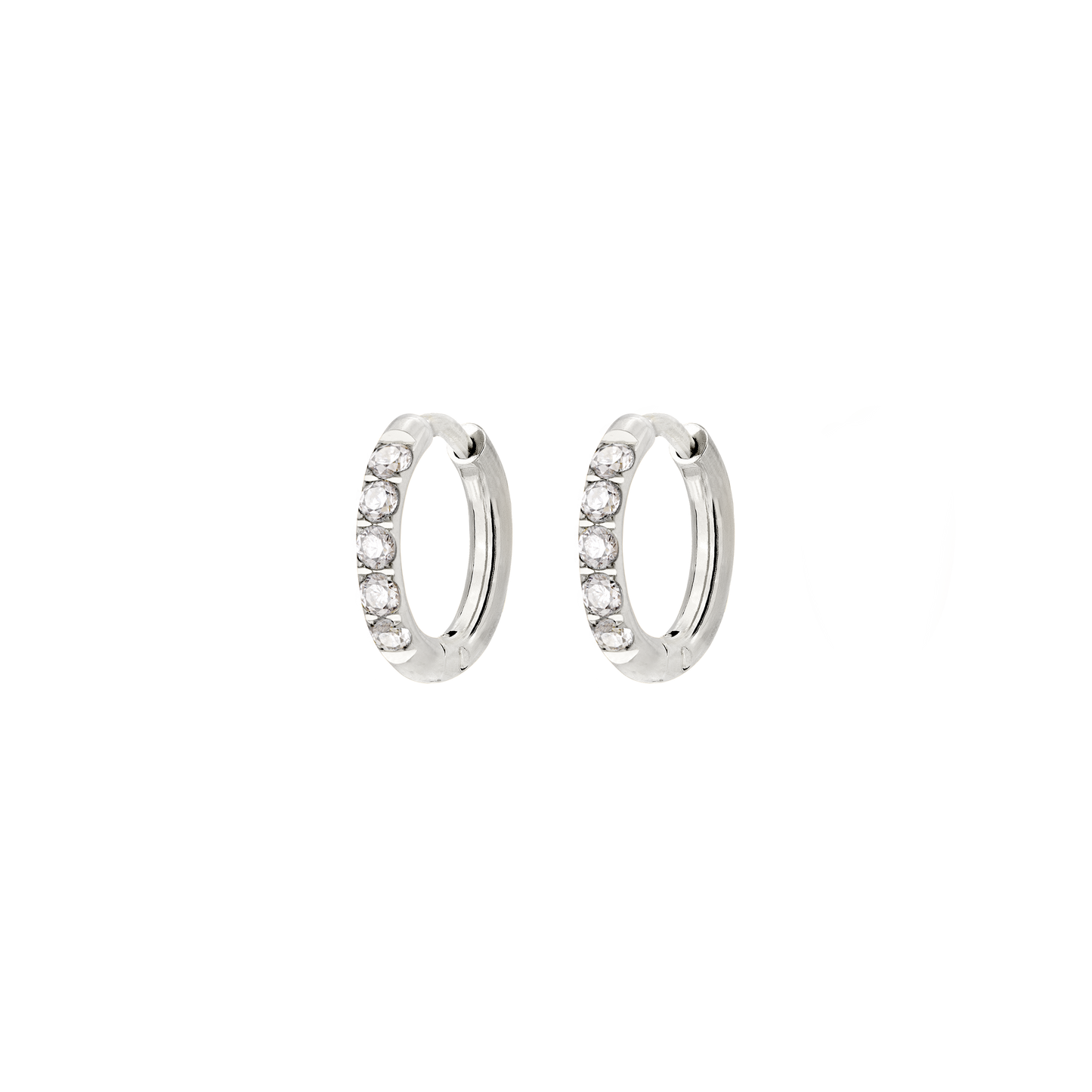 Glimmer Hoops Baby Argento