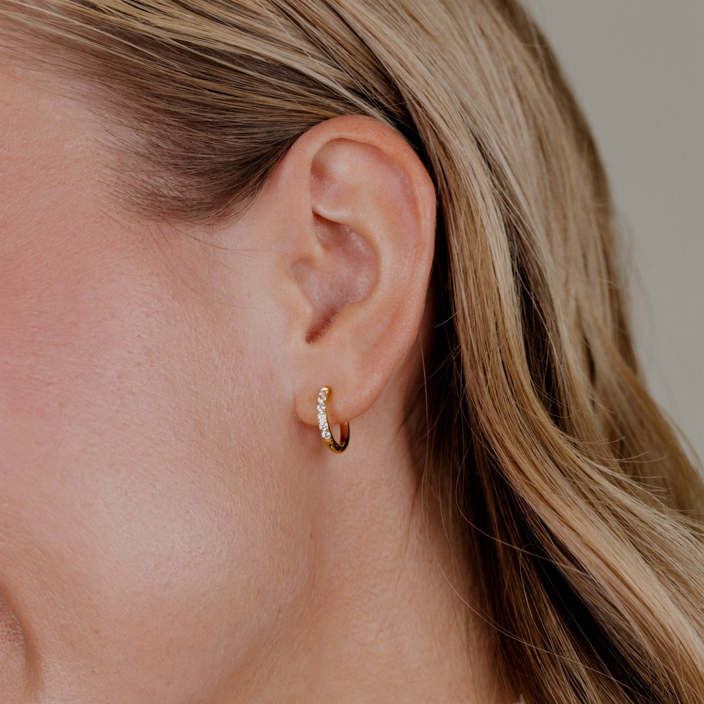 Glimmer Hoops Small Oro
